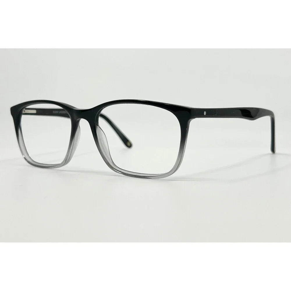 Randy Jackson Eyeglass Frames Mens Black Grey Ombre Signature 3018 53-17-145